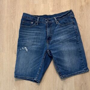 Levi's Dark Blue Jean Shorts